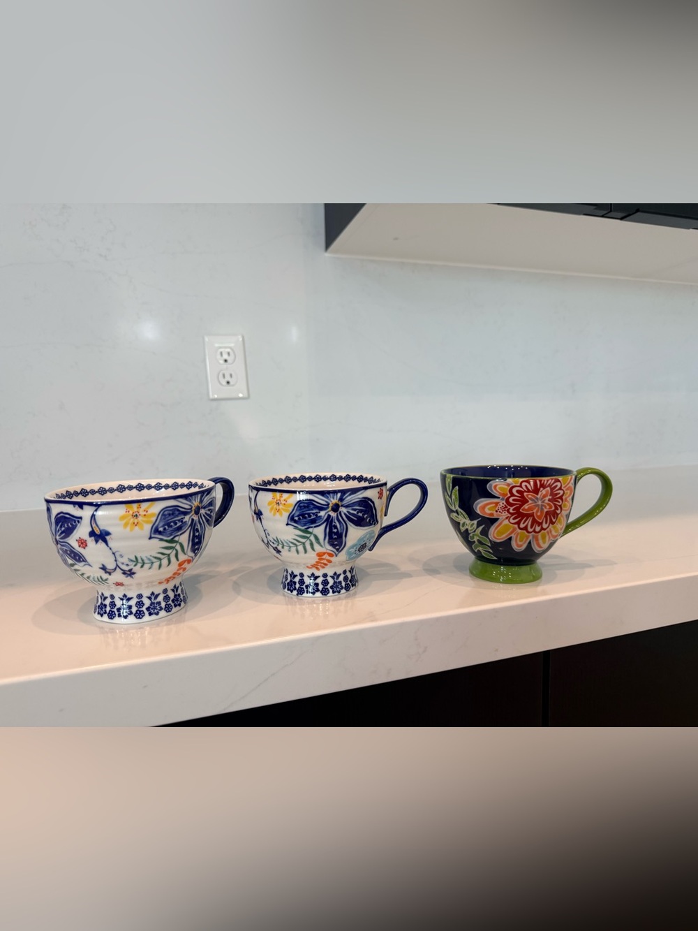 3 Anthropologie coffee cups